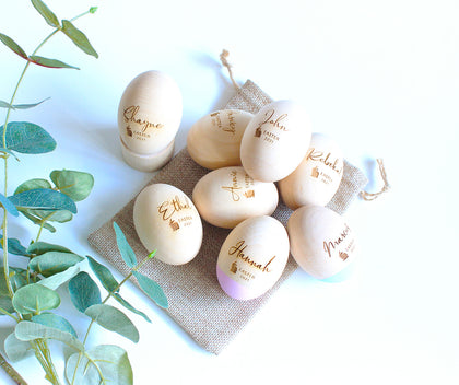 Personalised Wooden Eggs
