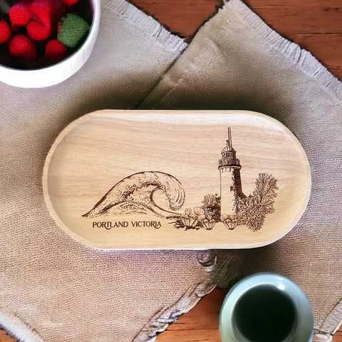 Portland Themed Engraved Plate Oval