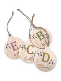 Monogram Wooden Bauble