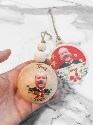 Wooden Personalized Bauble