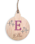 Monogram Wooden Bauble